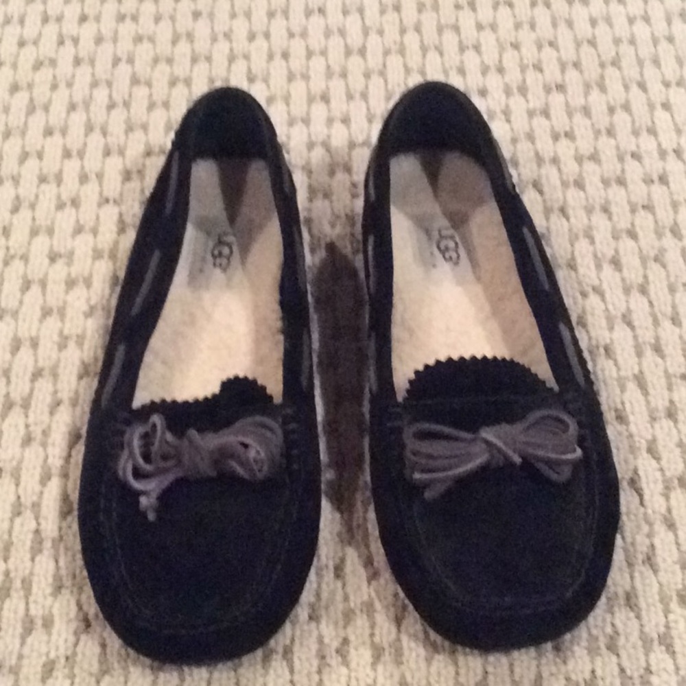 Suede moccasins